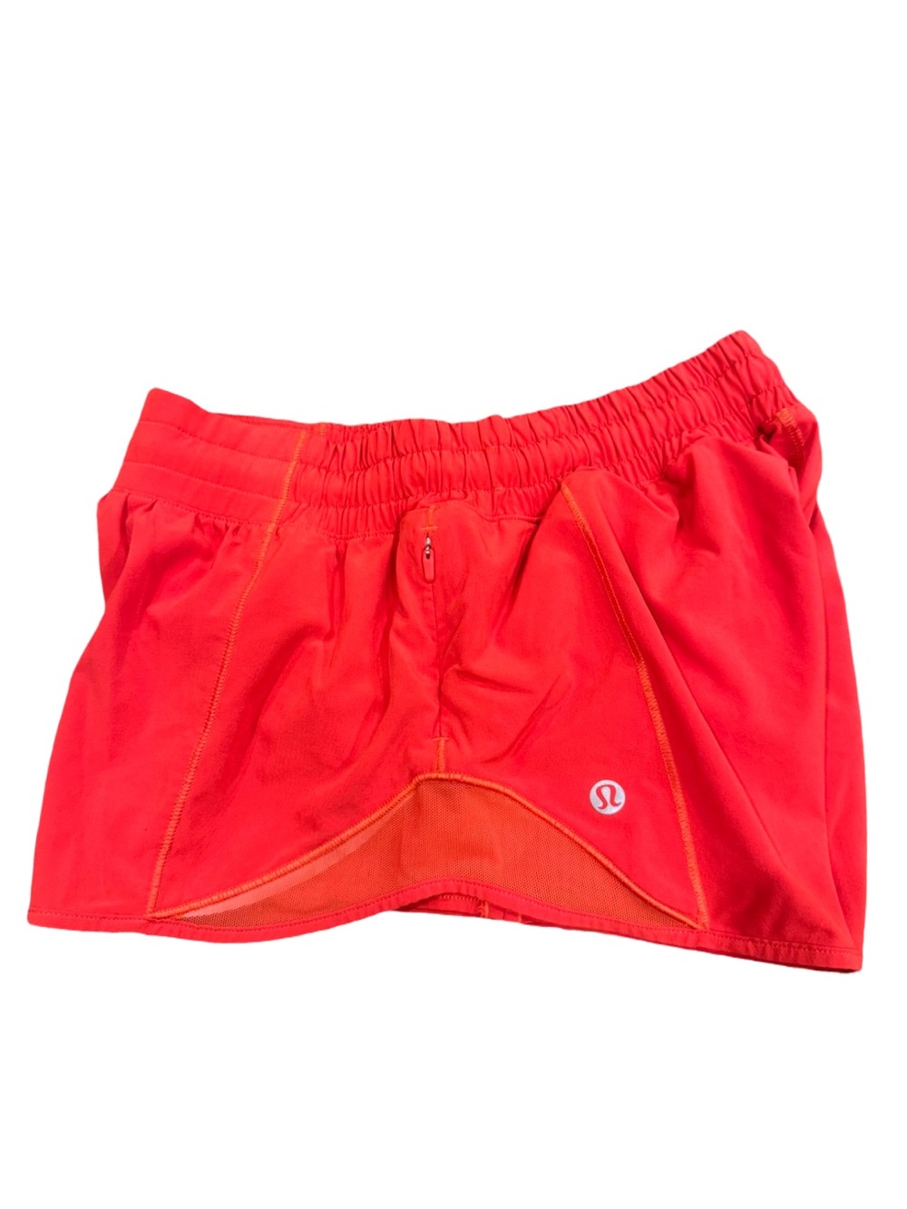 Lululemon Women Red Hotty Hot Low-Rise Lined Short 2.5” - Picture 6 of 8
